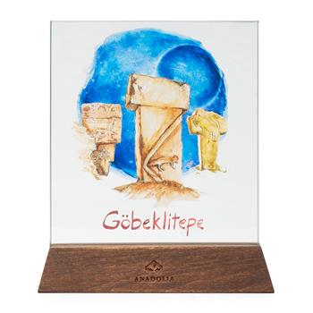 Göbeklitepe Serisi Gökyüzü Büyük Boy Dekoratif Cam Obje