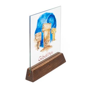 Göbeklitepe Serisi Gökyüzü Büyük Boy Dekoratif Cam Obje