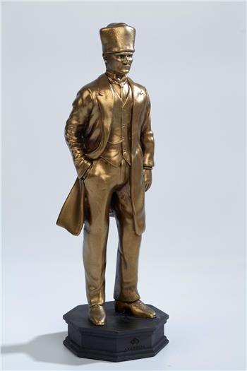 Kalpaklı Atatürk Mermerit Heykel
