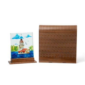 Kız Kulesi Bulut 3 Boyutlu Dekoratif Cam Obje