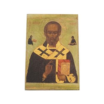 Kutsayan Aziz Nikolas Varaklı Ahşap Kartpostal