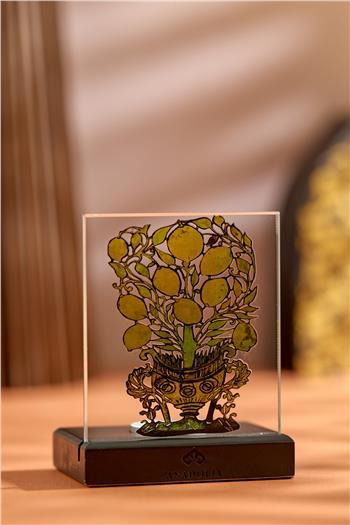 Limon Ağacı Tekli Tealight Mumluk