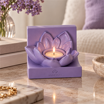 Lotus Dekoratif Tealight Mumluk