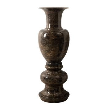 Mermer Oymalı Göbekli Sütun Saksı Büyük Boy