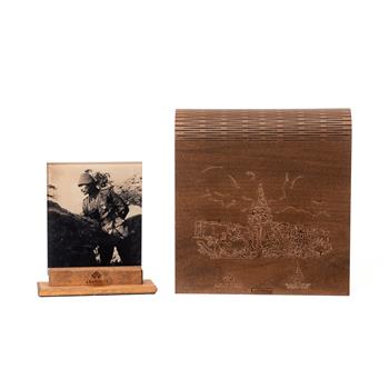 Mustafa Kemal Siperde Küçük Boy Dekoratif Cam Obje