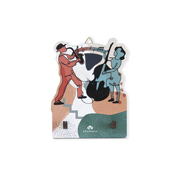 Müzisyen Çift Dekoratif Askılık