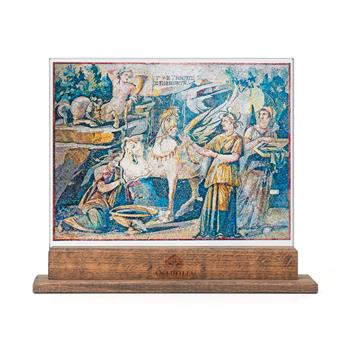 Pegasus Mozaiği Dekoratif Cam Obje