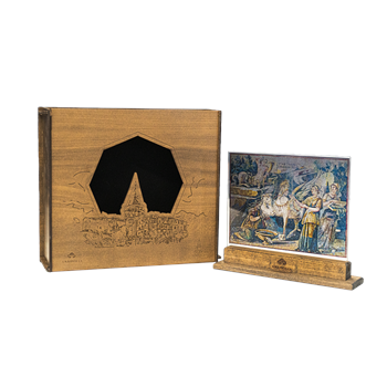 Pegasus Mozaiği Dekoratif Cam Obje