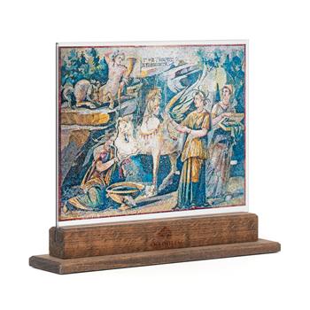 Pegasus Mozaiği Dekoratif Cam Obje