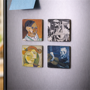 Picasso Eserleri Doğaltaş 4lü Magnet Seti