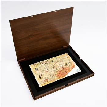 Piri Reis Siyah Çerçeveli Seramik Tablo Pano