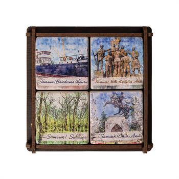 Samsun 4lü Doğaltaş Magnet Seti