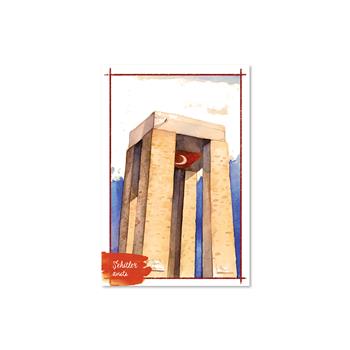 Şehitler Anıtı Ahşap Kartpostal