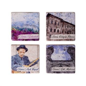 Sivas 4lü Doğaltaş Magnet Seti