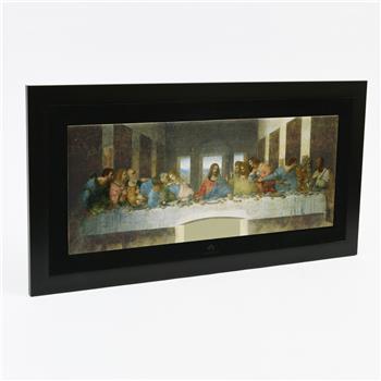 Son Akşam Yemeği 2 Siyah Çerçeveli Seramik Tablo Pano