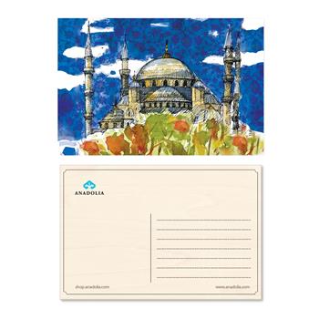 Sultanahmet Camii Ahşap Kartpostal