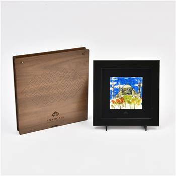 Sultanahmet Camii Siyah Çerçeveli Seramik Tablo Pano