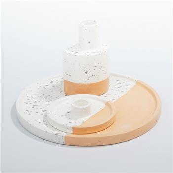 Terrazzo Desenli Mumluk ve Tütsülük