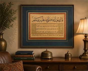 Topkapı Sarayı Dua Mehmet Şevki Hat Tablo