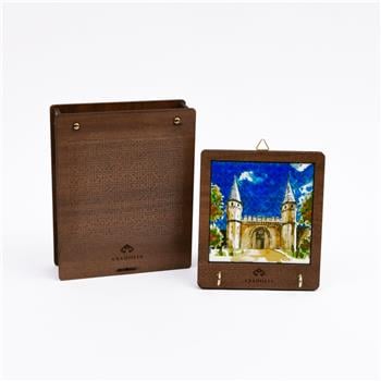 Topkapı Sarayı Ahşap Kutulu Seramik Dekoratif Askılık