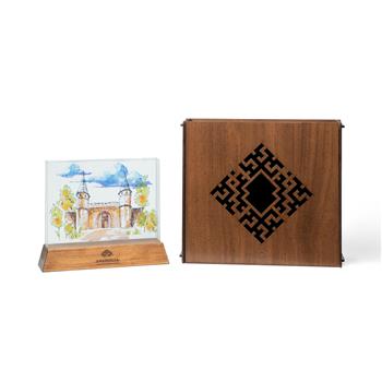 Topkapı Sarayı ve Bulut 3 Boyutlu Dekoratif Cam Obje