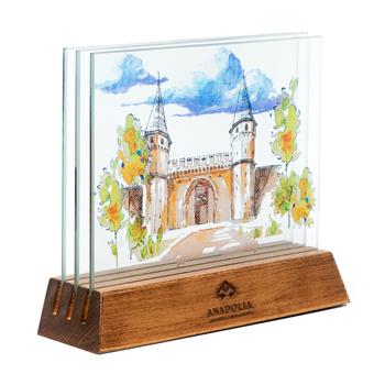 Topkapı Sarayı ve Bulut 3 Boyutlu Dekoratif Cam Obje