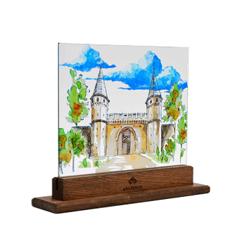 Topkapı Sarayı ve Bulut Küçük Boy Dekoratif Cam Obje