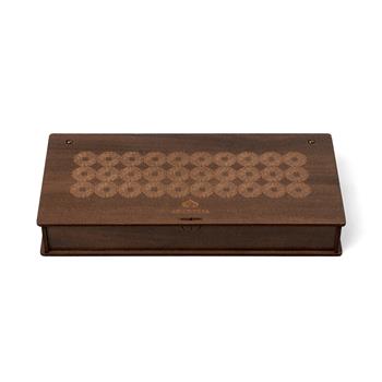 Türkiye Tasarımı Ahşap Kutulu 4lü Traverten Dekoratif Askılık