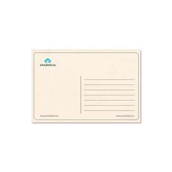 Türkiye Tasarımı Nazar Renkleri Ahşap Kartpostal