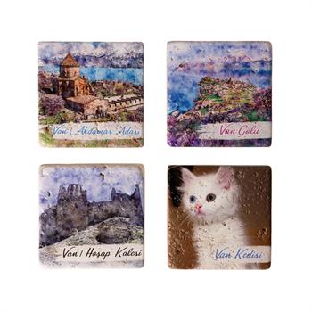 Van Doğaltaş 4lü Magnet Seti