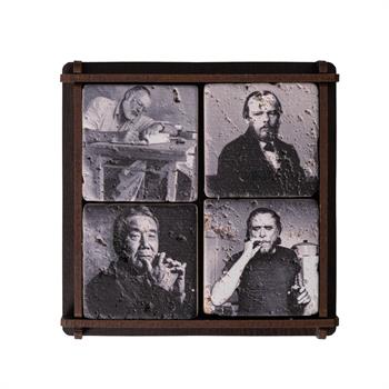 Yazarlar Doğaltaş 4lü Magnet Seti