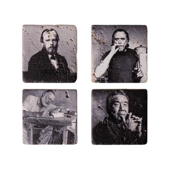 Yazarlar Doğaltaş 4lü Magnet Seti