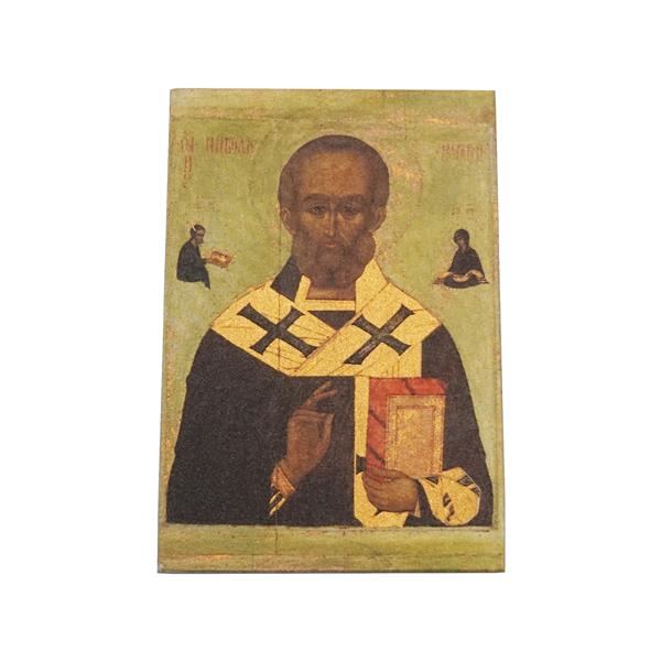 Kutsayan Aziz Nikolas Varaklı Ahşap Kartpostal