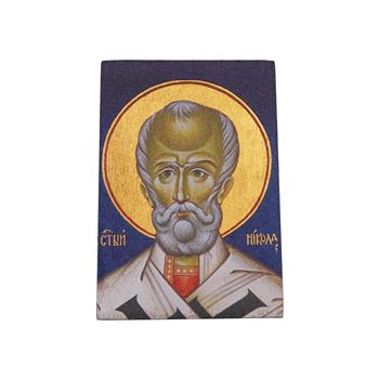 Aziz Nikolas Varaklı Ahşap Kartpostal