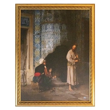 Jean-Léon Gérôme, Şömine Başında Sohbet Küçük Boy Tablo