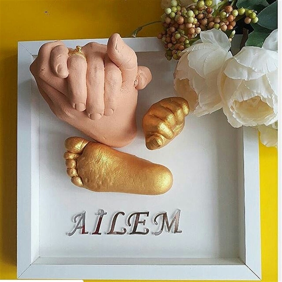 4 KİŞİLİK AİLE 3 D HEYKEL SETİ