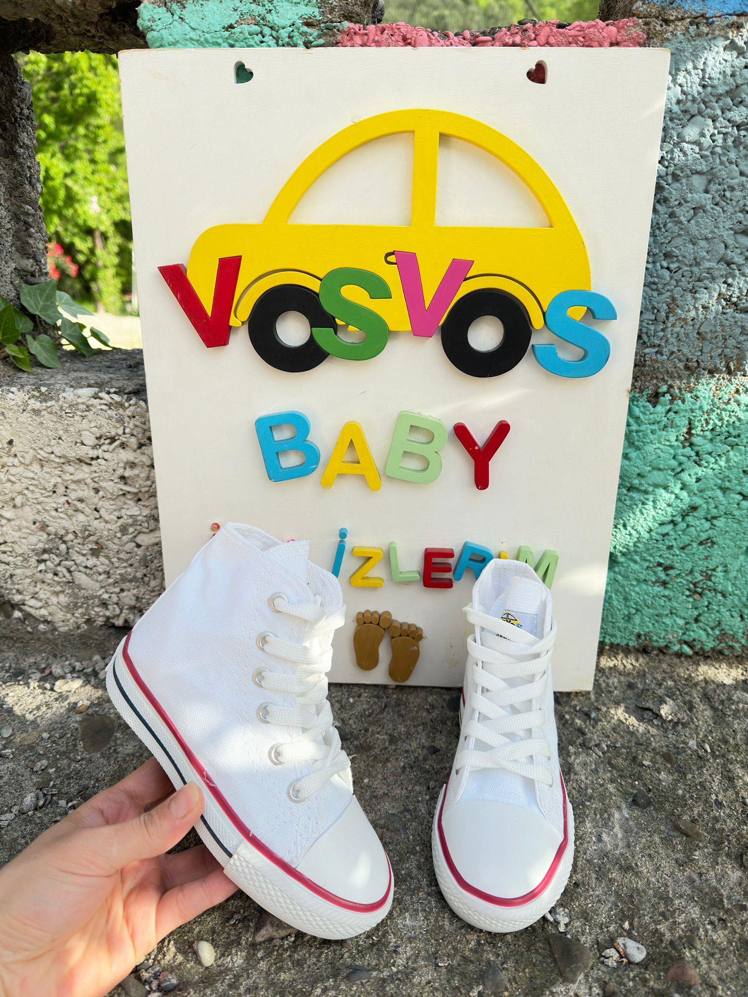 BEYAZ BOT KETEN SNEAKER UNİSEX  