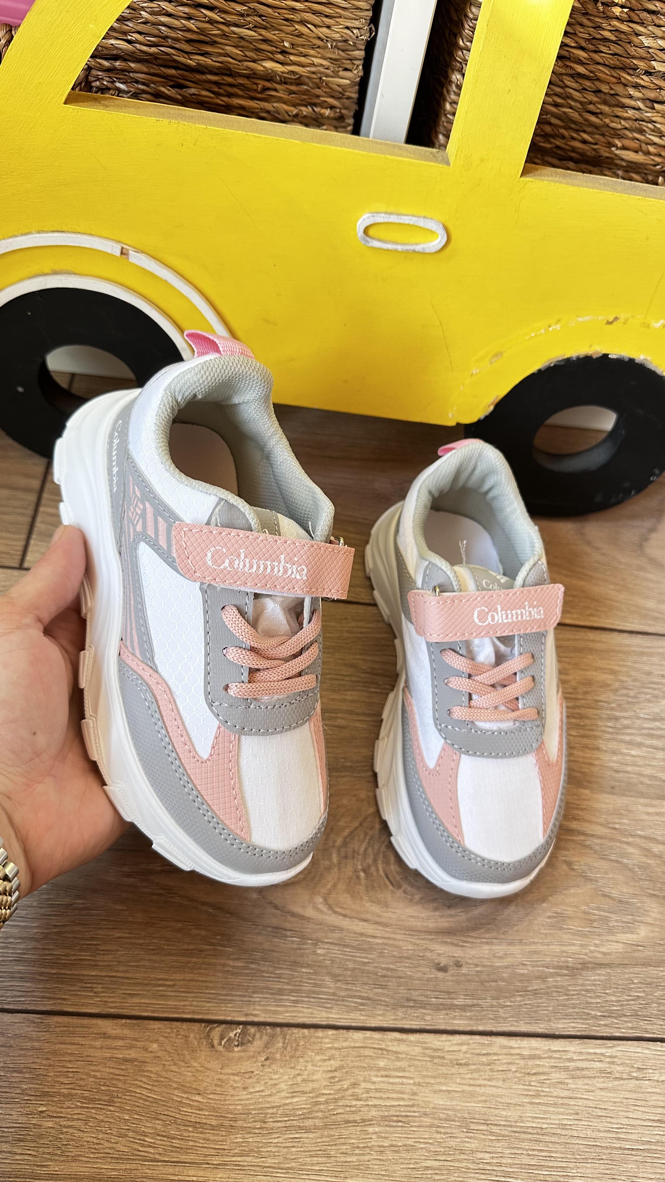 COLUMBİ A PUDRA&GRİ SNEAKER