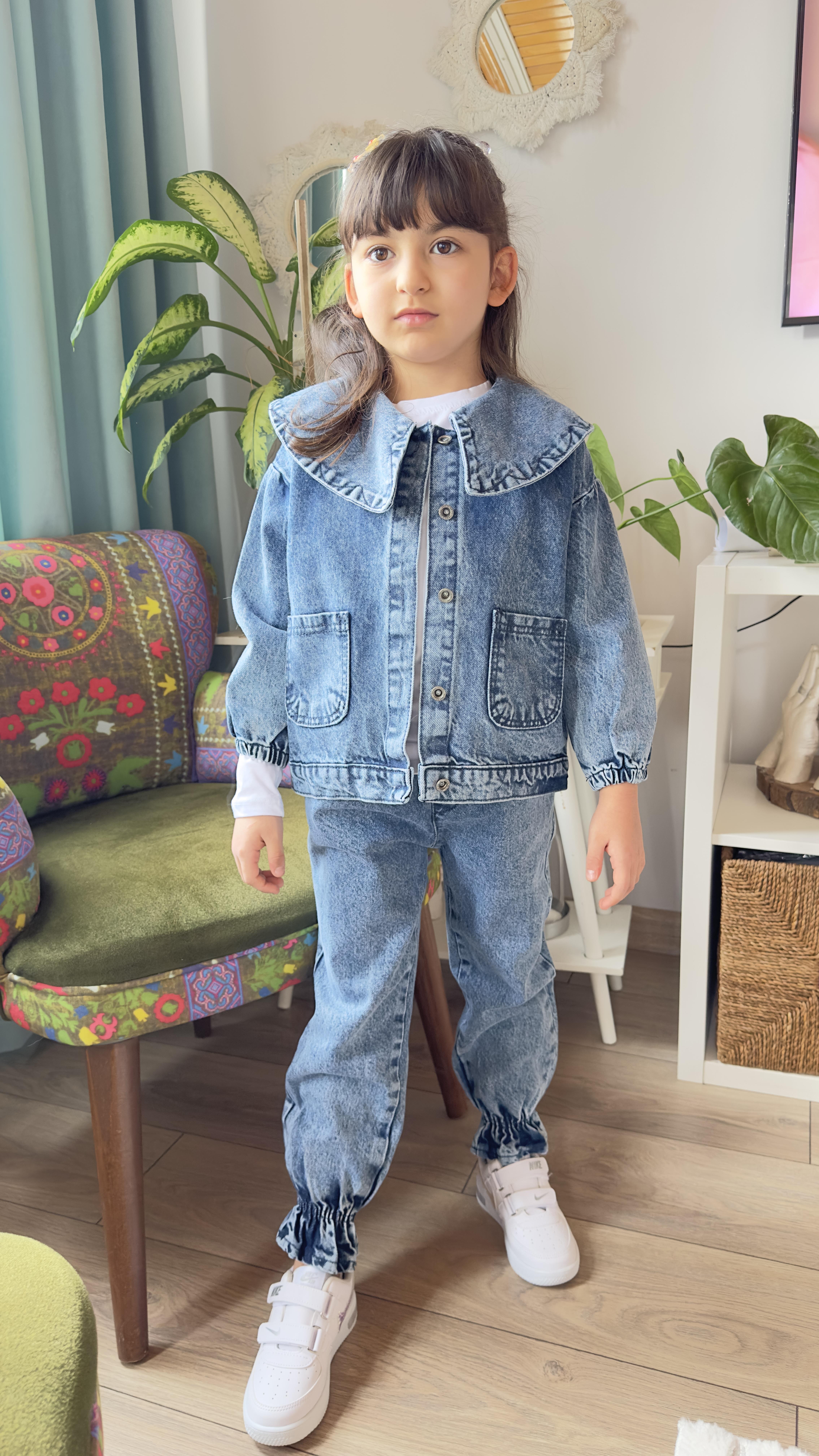 JEAN CEKET & PANTALON ÜÇLÜ TAKIM 