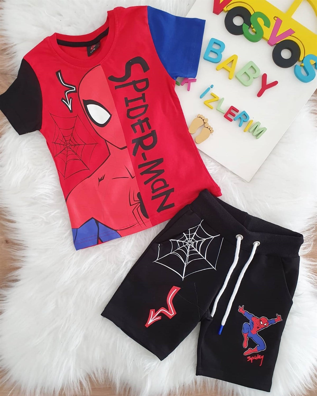 KIRMIZI SPİDER-MAN ŞORTLU TAKIM