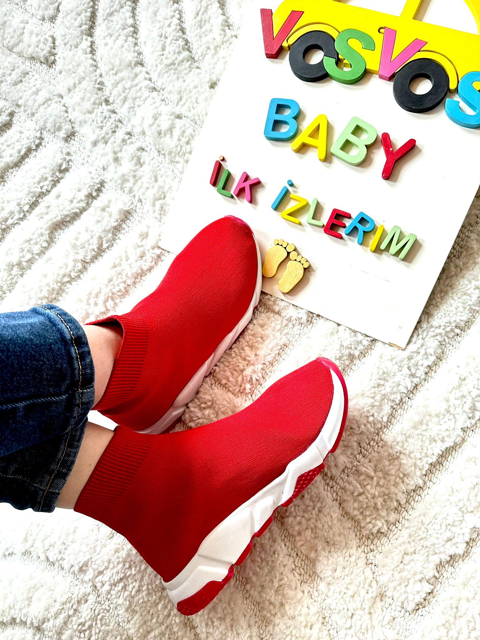 KIRMIZI YETİŞKİN BANDAJ SNEAKER
