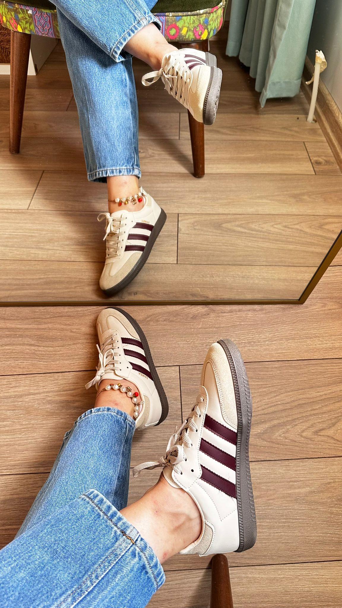 SAMBA BEJ & BORDO SNEAKER