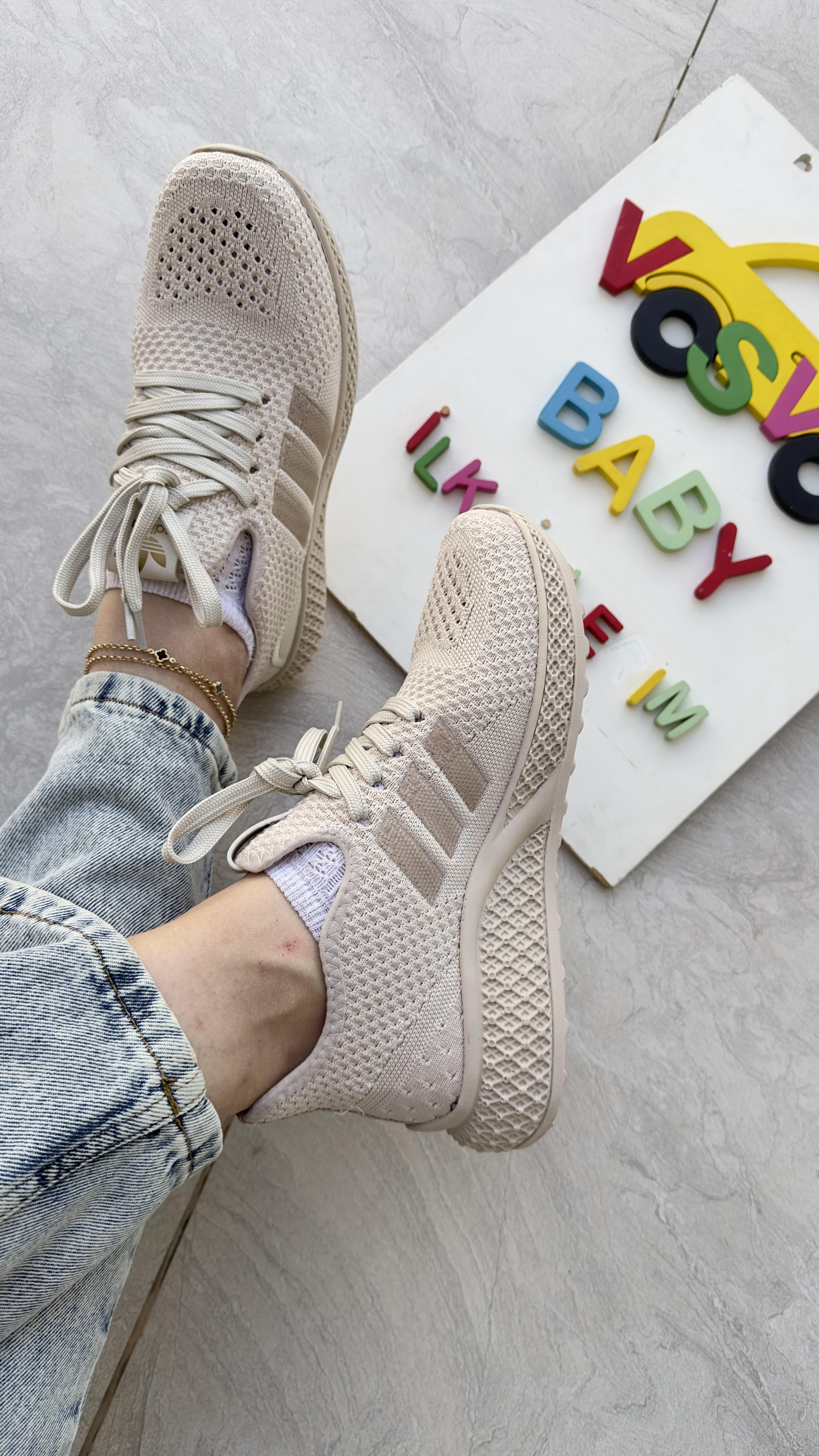 BEJ LOVE YETİŞKİN SNEAKER UNİSEX
