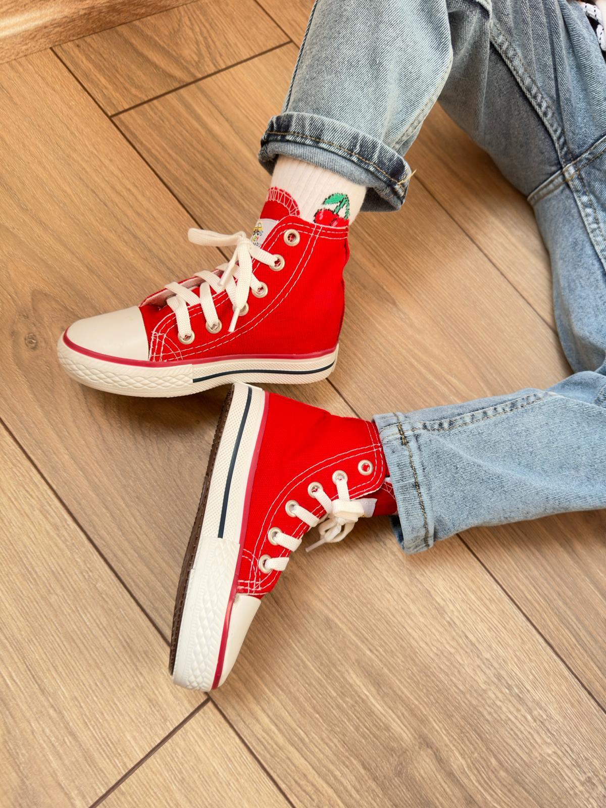 KIRMIZI BOT KETEN SNEAKER