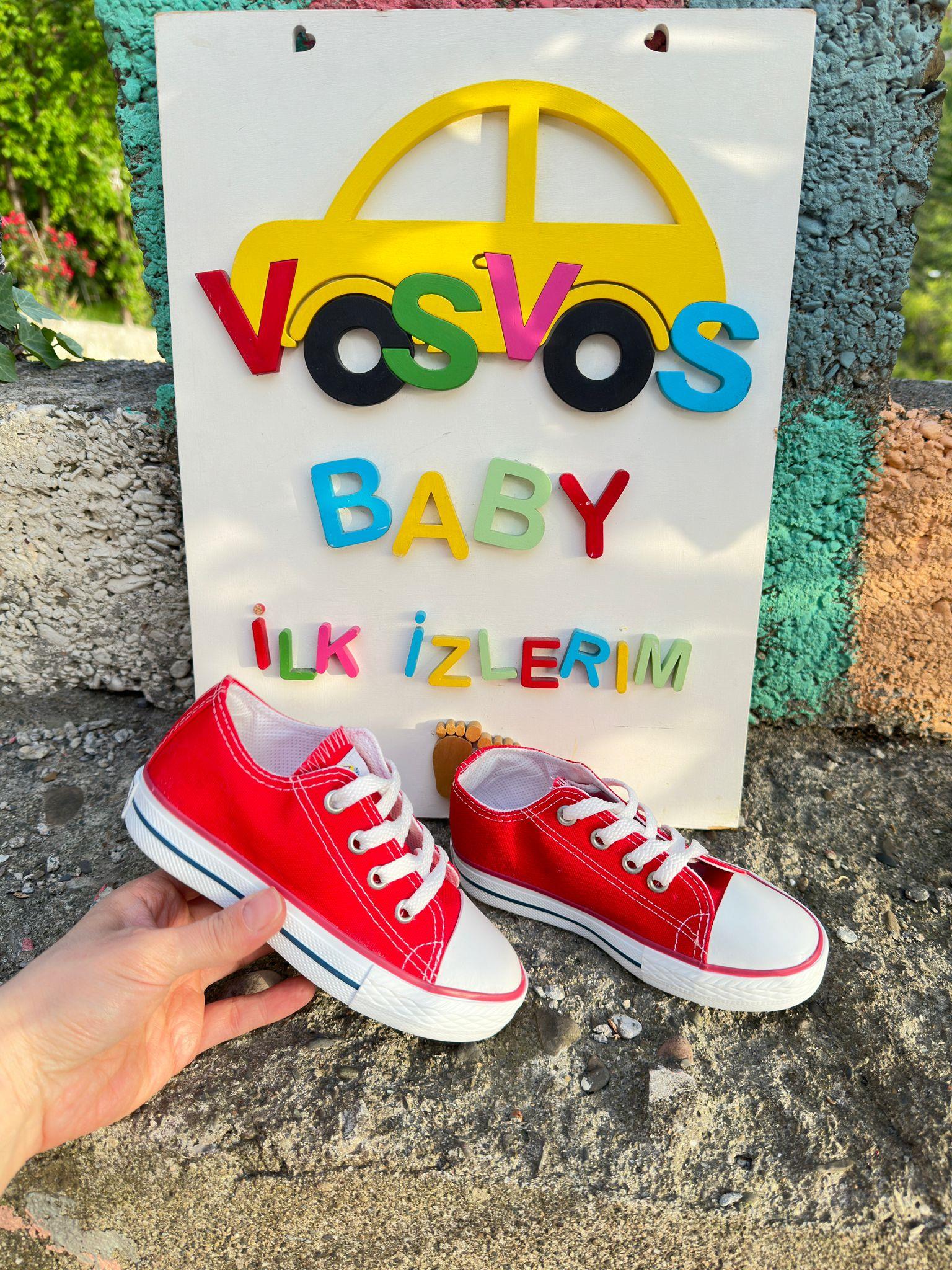KIRMIZI KETEN SNEAKER UNİSEX