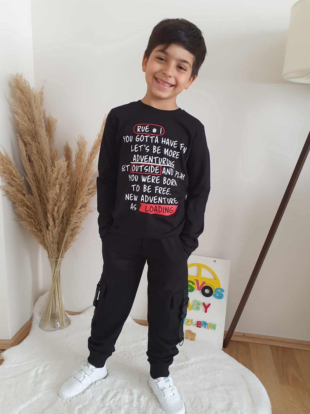 LOADİNG ÜÇLÜ SİYAH TAKIM