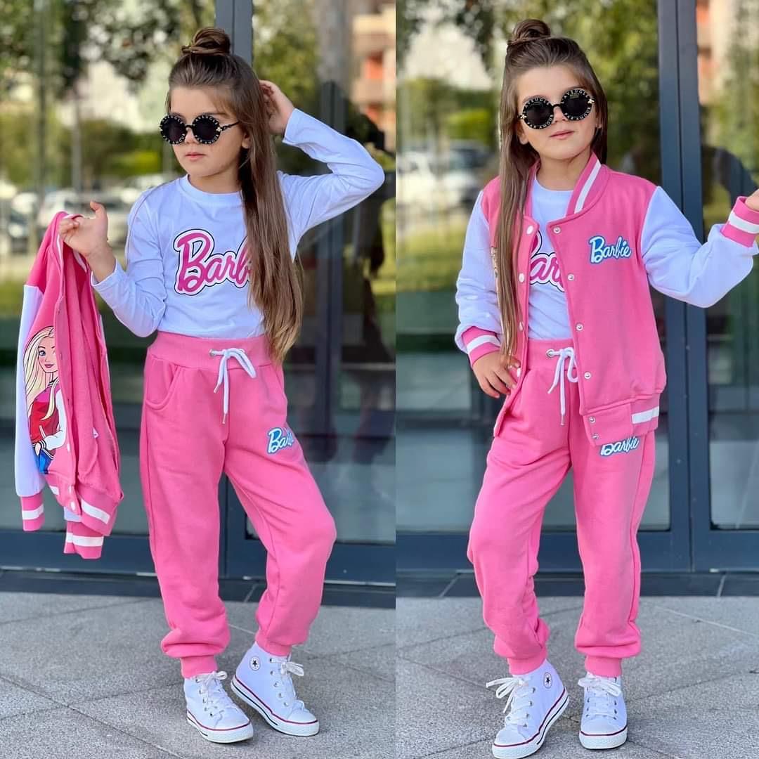PEMBE BARBİE KOLEJ ÜÇLÜ TAKIM