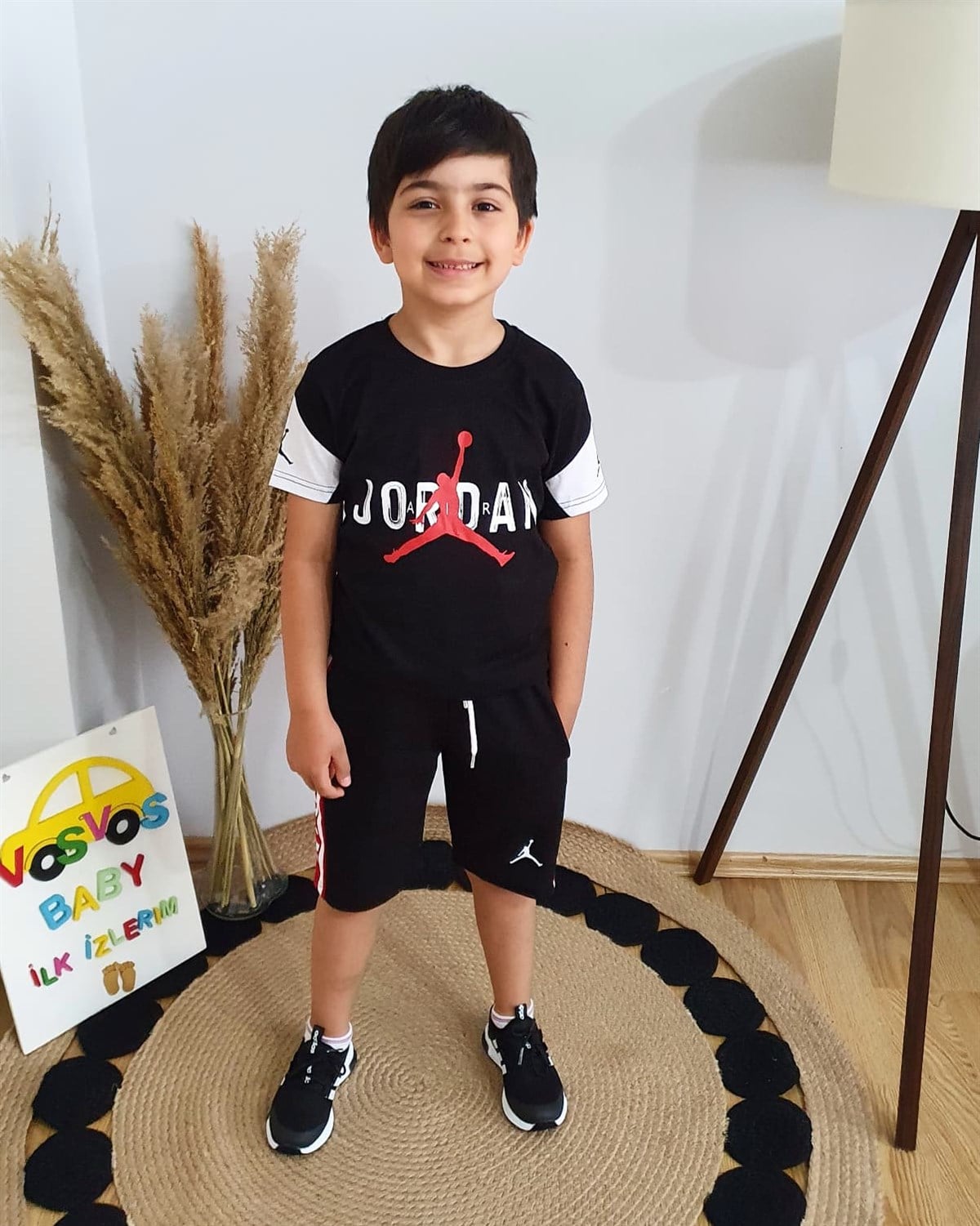 SİYAH JORDAN ŞORTLU TAKIM