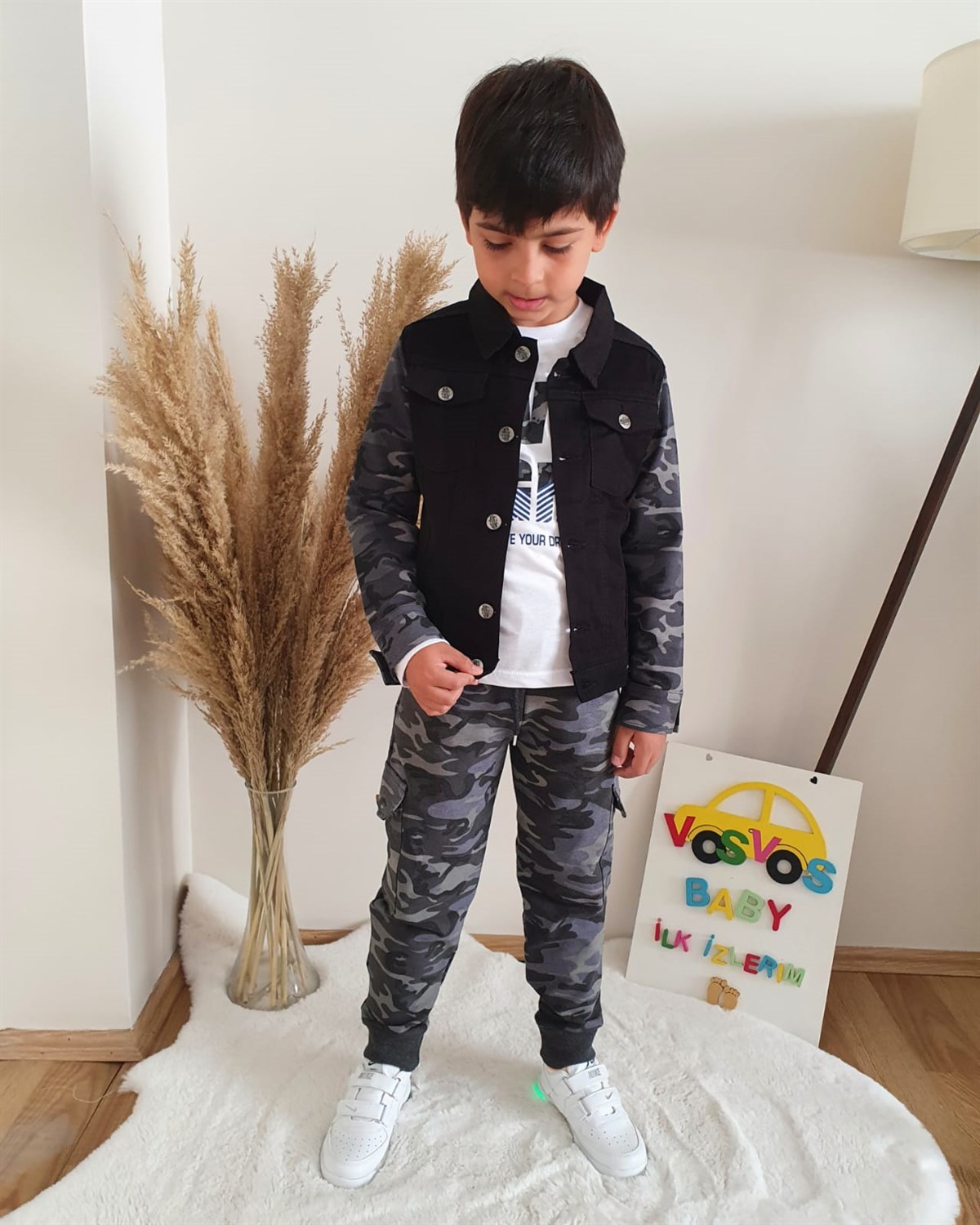SİYAH KAMUFLAJ TAKIM