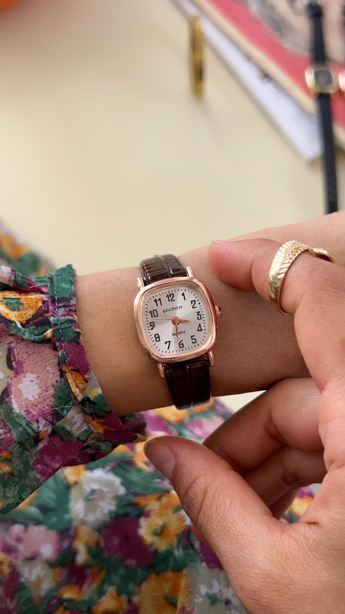 Veronica Acı Kahve Vintage Saat